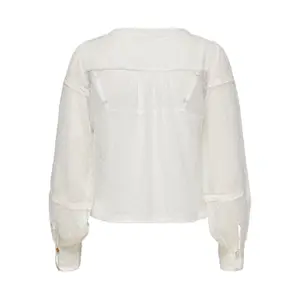 Women's long sleeve T-shirt Only onlorchid button image-1