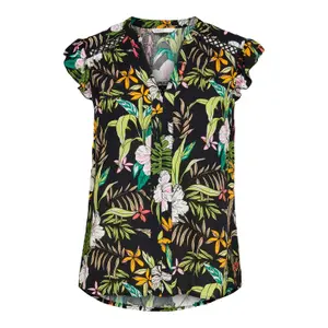 T-shirt för kvinnor Only onlmars capsleeve wovens image-0