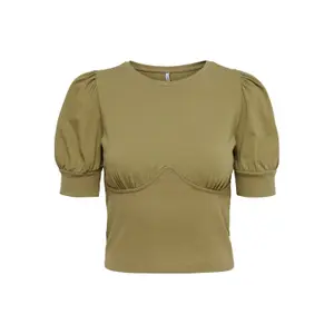 T-shirt för kvinnor Only onlnessa life rib mixs image-0