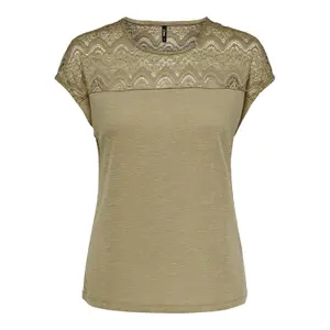 T-shirt för kvinnor Only onlelvira mix laces image-0