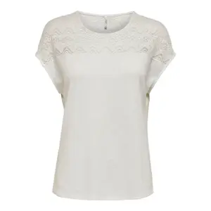 T-shirt för kvinnor Only onlelvira mix laces image-0