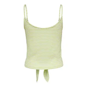 Women's sleeveless T-shirt Only onlgloria life knot buttons image-1