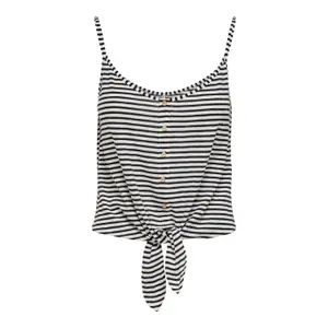 Women's sleeveless T-shirt Only onlgloria life knot buttons image-0