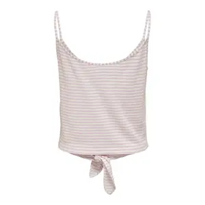 Women's sleeveless T-shirt Only onlgloria life knot buttons image-1