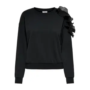 Sweatshirt med rund halsringning för kvinnor Only onlpetra frill image-0