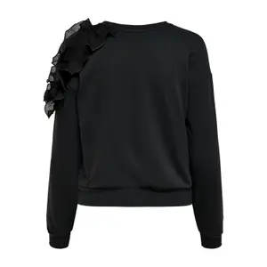 Sweatshirt med rund halsringning för kvinnor Only onlpetra frill image-1