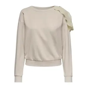 Sweatshirt med rund halsringning för kvinnor Only onlpetra frill image-0