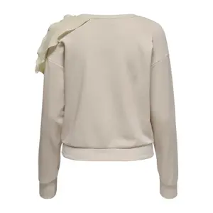 Sweatshirt med rund halsringning för kvinnor Only onlpetra frill image-1