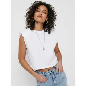 Women's sleeveless T-shirt Only onljen life houlderpads image-4