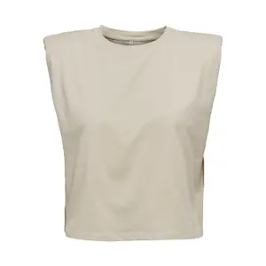 Women's sleeveless T-shirt Only onljen life houlderpads image-0