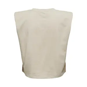 Women's sleeveless T-shirt Only onljen life houlderpads image-5