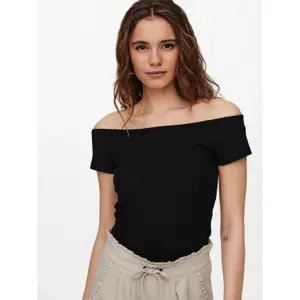 T-shirt för kvinnor Only onlnella off-shoulders image-3