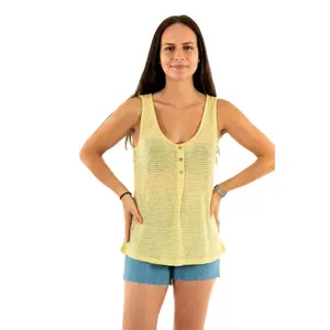 Women's sleeveless T-shirt Only onlriz glitters image-1