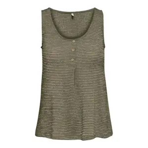 Women's sleeveless T-shirt Only onlriz glitters image-0