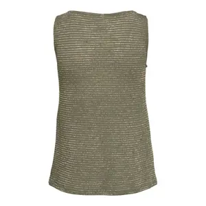Women's sleeveless T-shirt Only onlriz glitters image-1