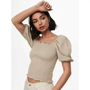 T-shirt för kvinnor Only onlnalena 2/4 puff smocks image-4