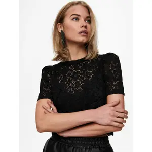 Crop top T-shirt för kvinnor Only onlnew alba image-5