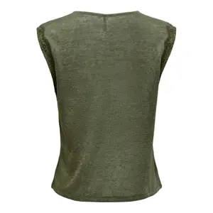 Women's sleeveless T-shirt Only onlceline lace mixs image-4