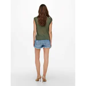 Women's sleeveless T-shirt Only onlceline lace mixs image-5