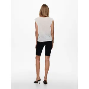 Women's sleeveless T-shirt Only onlceline lace mixs image-4