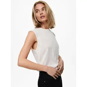 Women's sleeveless T-shirt Only onlceline lace mixs image-5