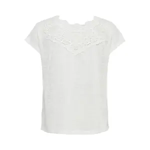 T-shirt för kvinnor Only onlceline lace mixs image-3