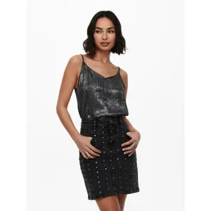 Women's sleeveless T-shirt Only onlmadi glitters image-1