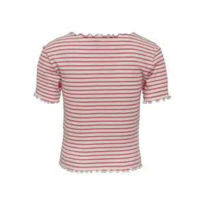 Girl's short sleeve top Only kongila rib image-1