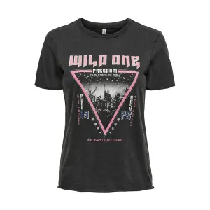Frauen-T-Shirt Only manches courtes Lucy life favourite boxs image-0