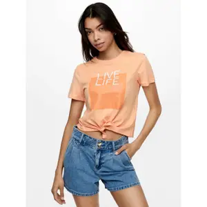 T-shirt för kvinnor Only onlsilly life knot image-4