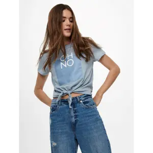T-shirt för kvinnor Only onlsilly life knot image-4