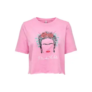 T-shirt för kvinnor Only onlfrida kahlo life image-0