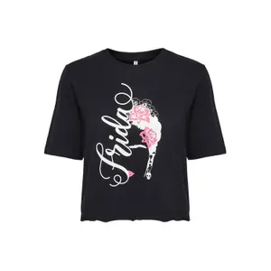 T-shirt för kvinnor Only onlfrida kahlo life image-0