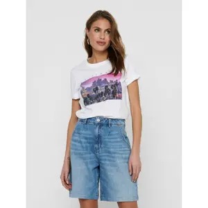 T-shirt för kvinnor Only onliris life boxy city image-1