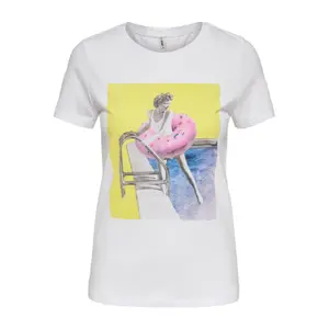 T-shirt för kvinnor Only onlviolet life reg image-0