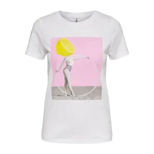 T-shirt för kvinnor Only onlviolet life reg image-0