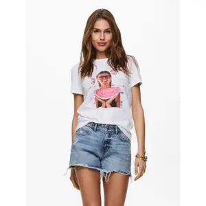 T-shirt för kvinnor Only onllana life image-1