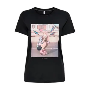 T-shirt för kvinnor Only onllana life image-0