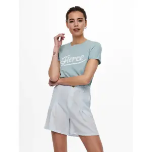 T-shirt för kvinnor Only onlmolly life text image-1