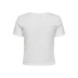 T-shirt för kvinnor Only onlmolly life text image-4