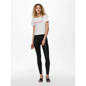 T-shirt för kvinnor Only onlmolly life text image-2