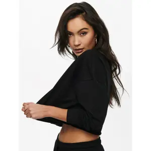 Sweatshirt med rund halsringning för kvinnor Only onlzoey life image-4