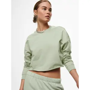 Sweatshirt med rund halsringning för kvinnor Only onlzoey life image-3
