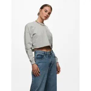 Sweatshirt med rund halsringning för kvinnor Only onlzoey life image-1