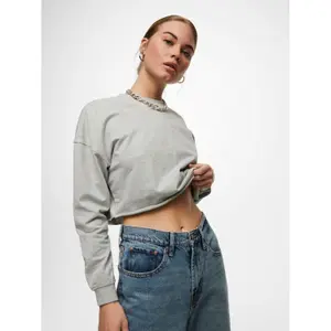 Sweatshirt med rund halsringning för kvinnor Only onlzoey life image-3