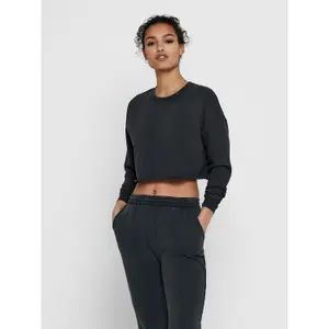 Sweatshirt med rund halsringning för kvinnor Only onlzia life image-1