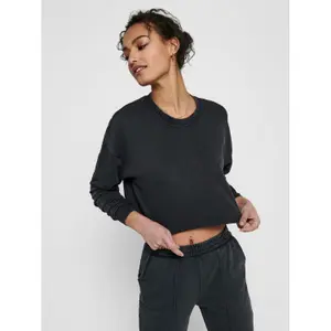 Sweatshirt med rund halsringning för kvinnor Only onlzia life image-4