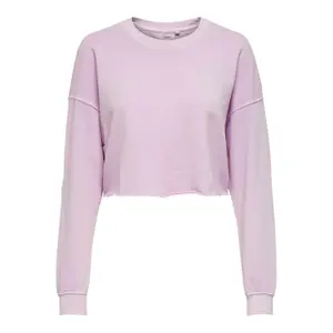 Sweatshirt med rund halsringning för kvinnor Only onlzia life image-0