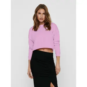 Sweatshirt med rund halsringning för kvinnor Only onlzia life image-1