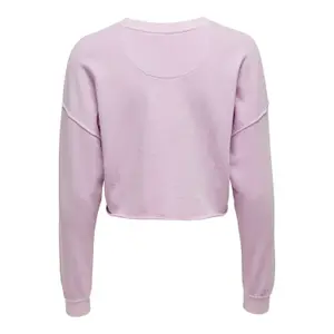 Sweatshirt med rund halsringning för kvinnor Only onlzia life image-2